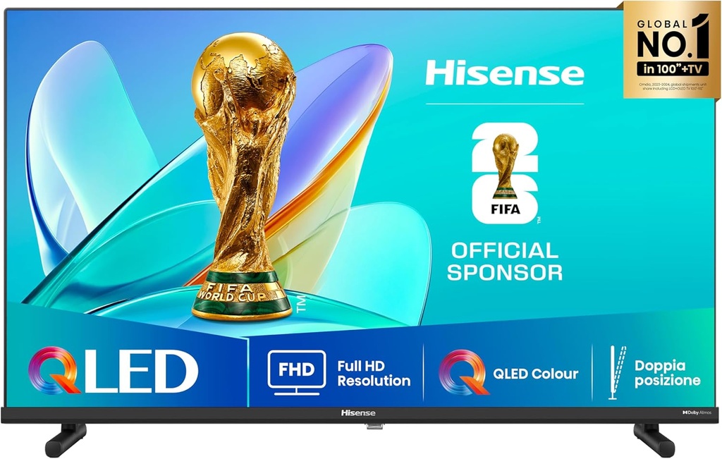 Televizor QLED, Hisense 32E53KQT, Smart, FullHD
