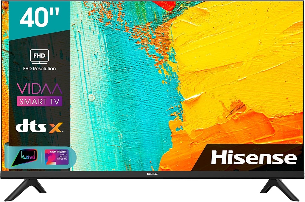 Televizor LED, Hisense, 40A4FG, 100cm (40"), Full HD, Smart
