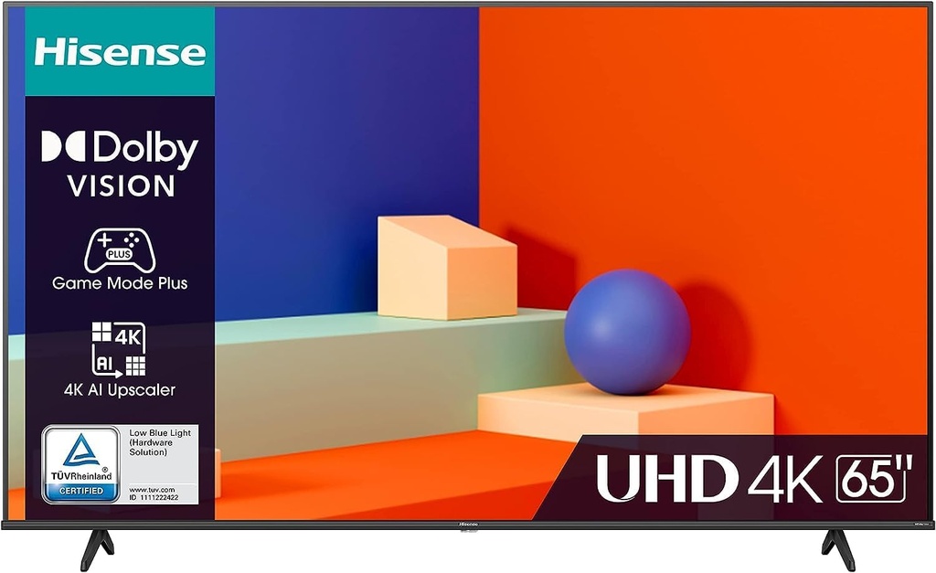 Televizor LED, Hisense 65E6KT, 164cm (65"), 4K UHD, Smart