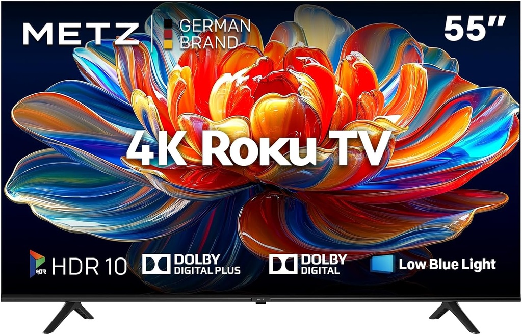 Televizor LED, METZ Blue Roku TV, 139cm (55"), 4K UHD, Smart