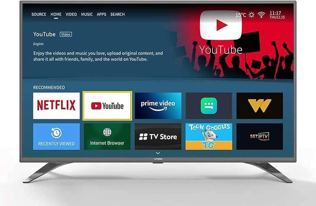 Televizor LED, Tornado 43ES4501X, 108cm (43"), FullHD, Smart