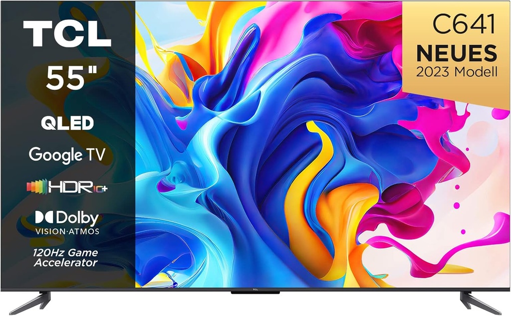 Televizor QLED, TCL C641, 139cm(55"), 4K UHD, 120 Hz, Smart