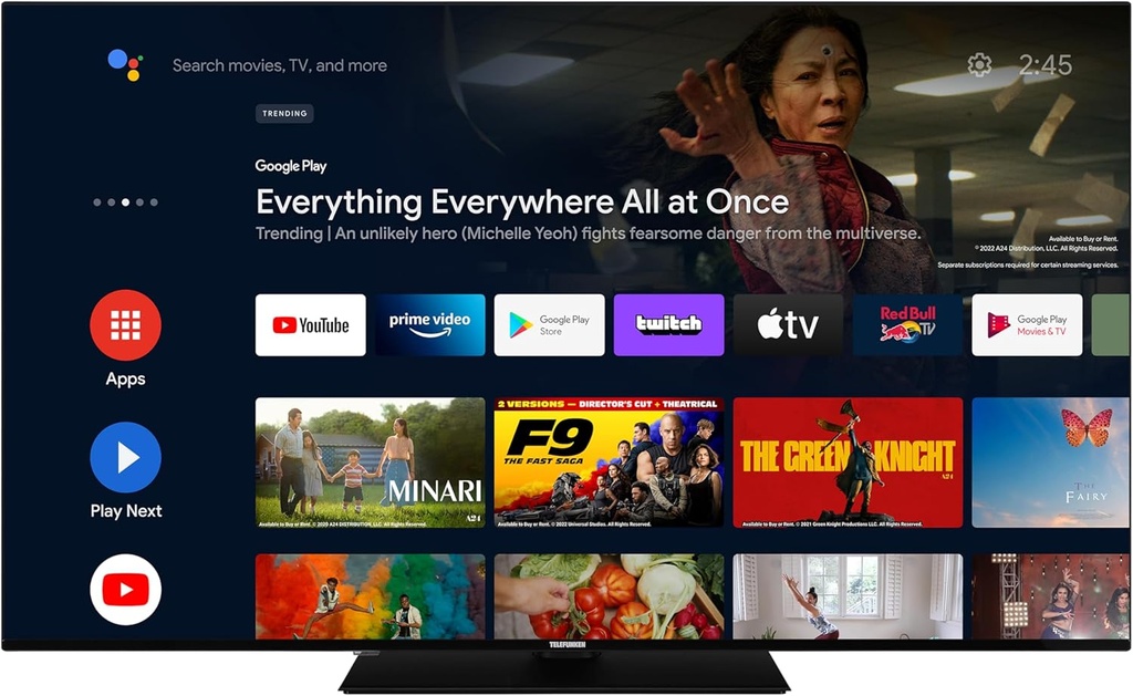 Televizor LED, Telefunken D65U750X2CW, 164cm(65"), 4K UHD, Smart