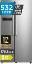 Sidebyside Midea MERS530FGD02, 532L, Icebar, Nofrost, Inverter, Clasa D