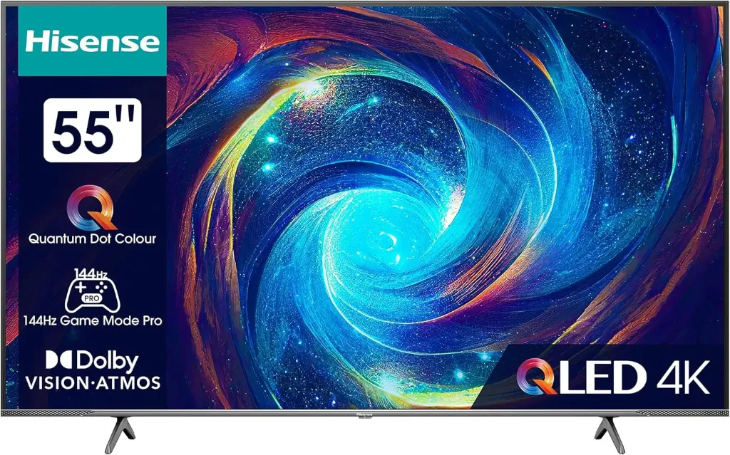 Televizor QLED Hisense 55E7Q Pro, 139cm (55"), Smart, 4K UHD, 144Hz