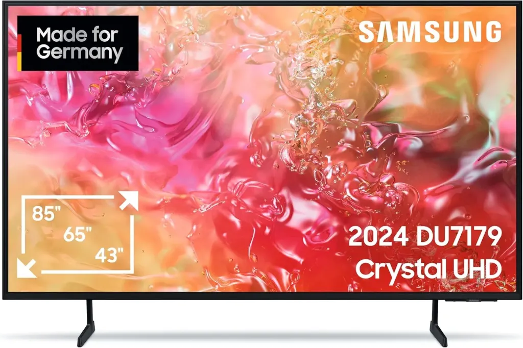 Televizor LED Samsung Crystal UHD 4K DU7179, 139cm (55"), Smart, 4K UHD